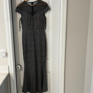 Elegant Black and White Women's Dress